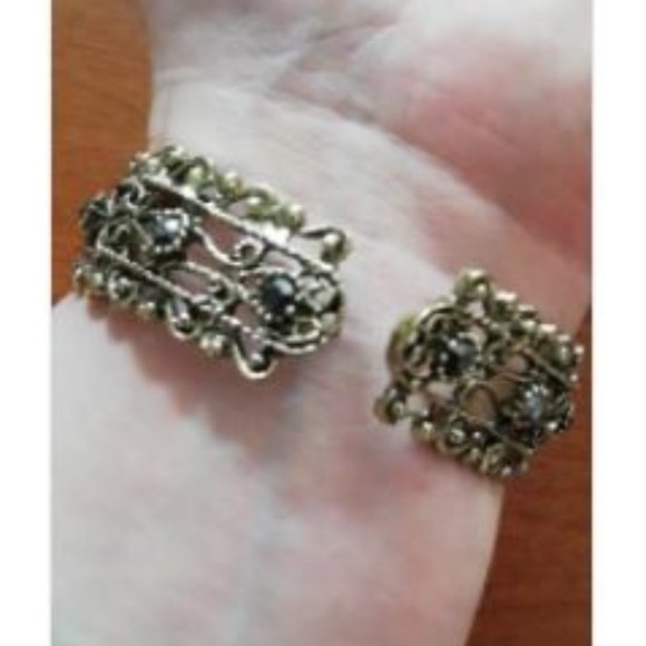 Vintage Style Cuff Bangle Bracelet Retro Bronze - Picture 6 of 6